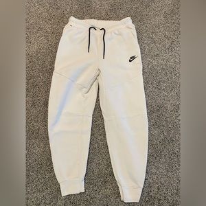 White NIKE mens sweatpants size S